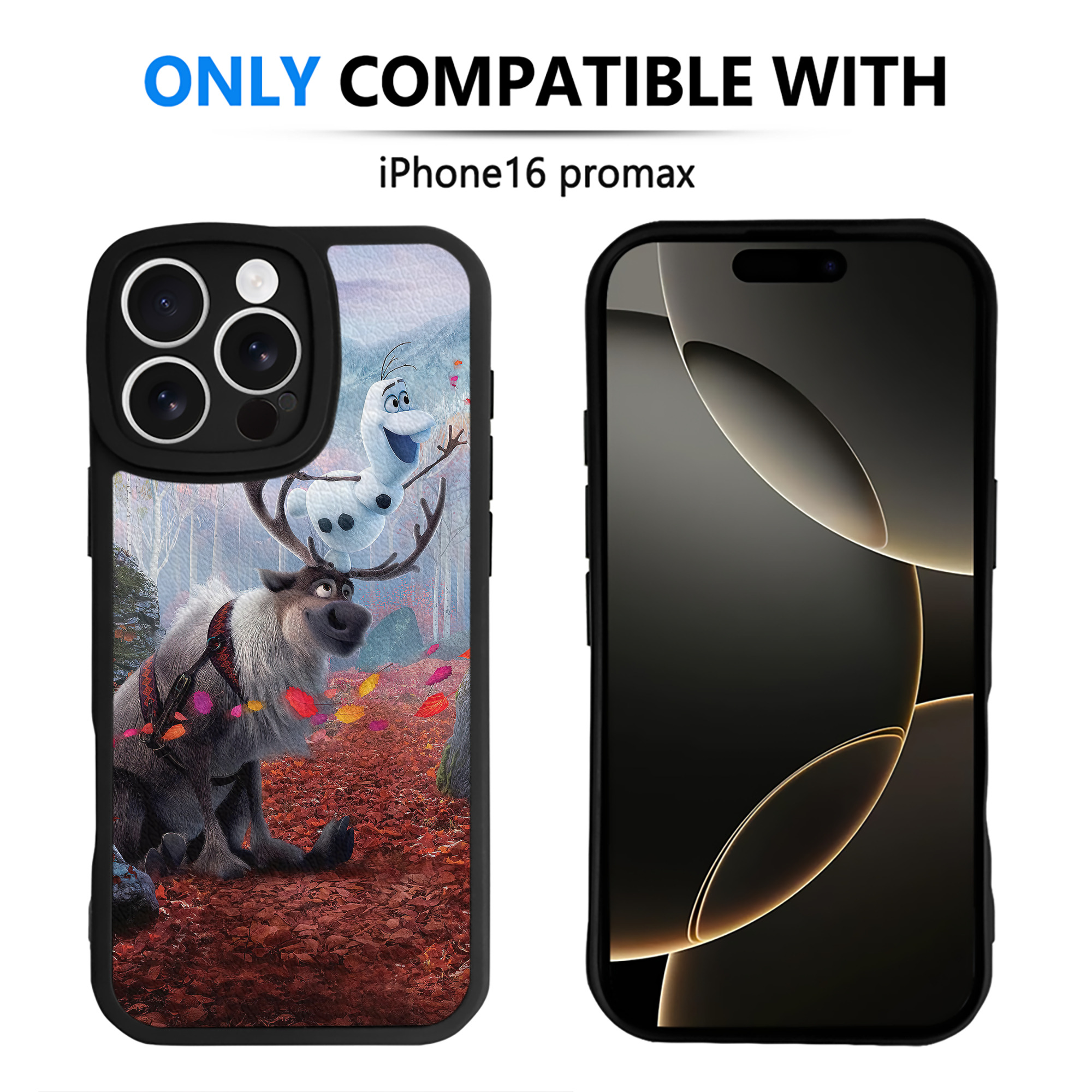 （画像用） アナと雪の女王 アンナ エルサ Frozen Anna Elsa 【iPhone 16シリーズ対応】シリコンスマホケース（レザー調） 材質：シリコン